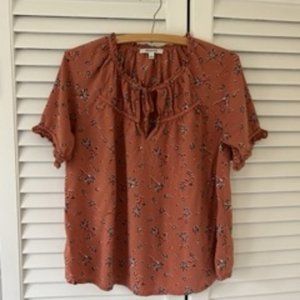 Madewell Short-Sleeve Peasant Top